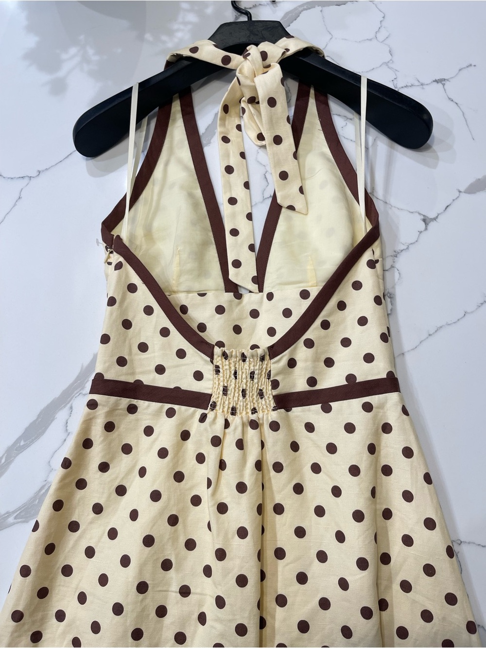 NEW Posse Bowie Plunge V Neck Polka Dot Midi Dress Size XS - Picture 8 of 16